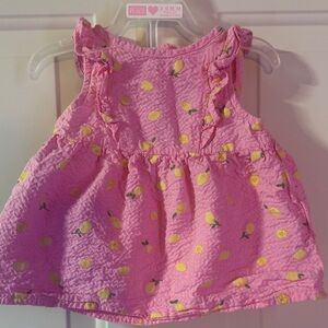 Joe Fresh Pink Lemon baby Dress Set 3-6 months